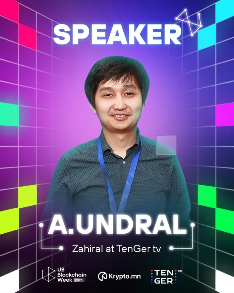 Speaker poster: A. Undral, Zahiral at TenGer tv